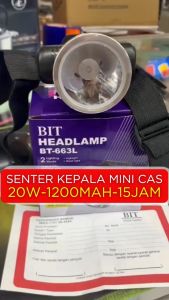 HeadLamp LED Mini Cas Portable Waterproof KISEKI BIT BT-663L 20 W | Senter Kepala KISEKI 20 Watt Cahaya Putih Baterai 1200mAh Tahan Hingga 15 Jam | TOKO SINAR AUDIO