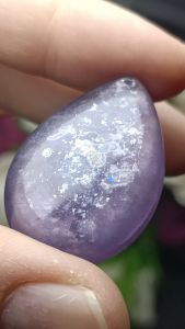 Purple Mica natural crystal pendant 紫祖母晶(也称紫云母质玉)吊坠