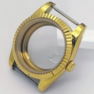 RICHUS NH35 Watch Case 36mm 39mm Gold Watch Case Sapphire Glass Fit NH34 NH35 NH36 ETA2824 PT5000 Miyota8215-DG Movement