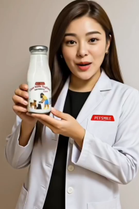(2ขวด) โยเกิร์ตนมแพะผสมทอรีนแท้รสปลาทูน่าเพื่อสุขภาพแมว PETSMILE  250ml