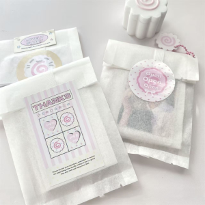 New High Aesthetic Ins White Cotton Paper Bag Semi Transparent Frosted Thickened Love Idol Small Card Self Sealing Portable Packaging