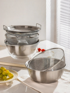 MODERN SWEETHOME | Multipurpose Stainless Steel Prep and Washing Set 6 Pieces
