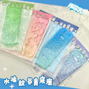 Acrylic Gradient Water Wave Base Stand for Photo Frame Card Brick Universal Holder Barley Cereal Support Toy Collectible