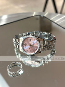 นาฬิกาข้อมือสแตนเลสสไตล์ยูนิเซ็กซ์ นาฬิกา Quartz ขนาดเล็กหรูหรา แฟชั่น ดีไซน์เรียบง่าย สายโลหะผสม