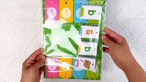 CVC Word Builder Phonics Flash Cards แฟลชการ์ด Desktop Calendar Sight Words Flashcard Flip Chart Sentence Building Spelling Early Educational Toy Interactive Language Learning Materials for Kids Toddler Preschooler Kindergarten Montessori Toy