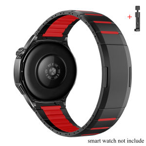 22mm Stainless Steel & Silicone Watchband For Huawei Watch GT 6 5 Pro 46mm Strap Bracelet For Huawei Watch 5 4 3