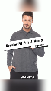 Kaos Polo Shirt Lengan Panjang Esperanza - TPJ Misty Gelap