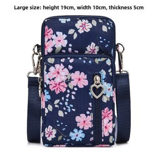 Large Screen Mobile Phone Bag 19cm High Single Shoulder Arm Bag Multi-Functional Lightweight Phone Pouch for Youth Women