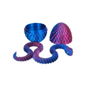 Bandai | 6pcs/set 3D Printed Snake Surprise Egg Decoration Flexible Joints The Best Gift for 3D Printing Enthusiasts