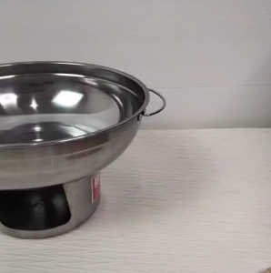 หม้อไฟ หม้อจิ้มจุ่ม แถม กระบวย และ กระชอนลวก 1คู่ ขนาด 20 ซม.22 ซม. หม้อไฟสแตนเลส หม้อต้มยำ