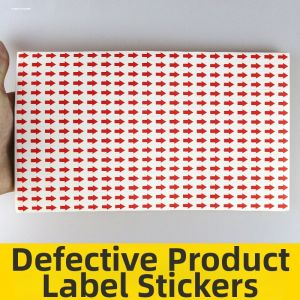 MINGRENBANG | Defective Product Red Arrow Stickers 80 Sheets