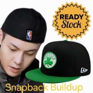 Topi Pria Snapback Hip-hop Built up/Build up Logo Bordir Bahan Tebal