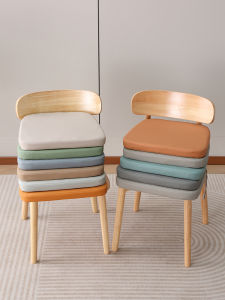 Cat Scratch Leather Cushion Waterproof Oil-Proof Disposable Dining Chair Cushion Summer Cool Removable Washable Leather Mat Non Slip with Straps