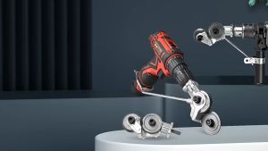 Promo Murah Adapter drill PLATE CUTTER alat potong gunting Plat Besi mesin bor Refitting Plate shear