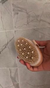 Dry Brushing Body Brush Natural Bristle Exfoliating Brush with Massage Nodes and Improving Skin Health Bathing Tools