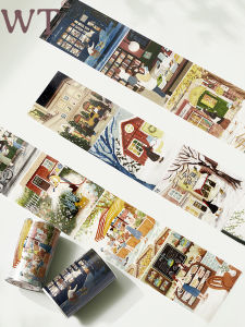 เทปวันพีซ WT Original Travel Scenery เด็กผู้หญิง Photo สไตล์วันพีซ ลายเทปวันพีซ สำหรับตกแต่งบันทึกประจำวัน วัสดุ PET