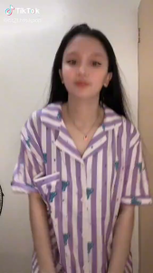 Classic striped Korean-style matching pajama set (top + shorts)