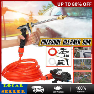 COD+Portable Car Washer Guns Pump High Pressure Cleaner Electric Cleaning Auto Device Car Care Portable Washing Machine12V Washer gun Irrigation Water Pump Jet Wash Cleaner Hose Van Kit Garden Water Guns