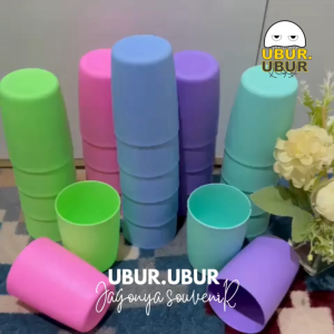 Isi 25 Pcs Souvenir Gelas Plastik Kemasan Plastik GRATIS Kartu Ucapan Terimakasih Sovenir Hadiah Pernikahan Ulang Tahun Khitanan