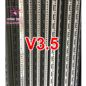 Sắt V lỗ V3.5 dài 1m dày 1.6 ly - Lắp ráp kệ v lỗ đa năng Sắt V lỗ Làm kệ sắt