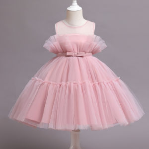 Girl Dress Summer Puffy Tulle Skirt Childrens Dress Little Girl Performance Costumes Infant Princess Skirt