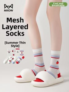 MiiOW | Summer Thin Breathable Antibacterial Odor-Resistant Women Socks