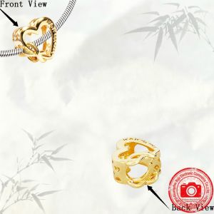 New Original Charm Beads Cupid Heart&Love  Heart  Charm&Pet Paw Print Dangle Charm Bead Fit Pendant Bracelet Women Jewelry Gift