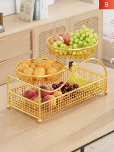 evesigar | Luxurious Fruit and Snack Display Shelf Storage Rack