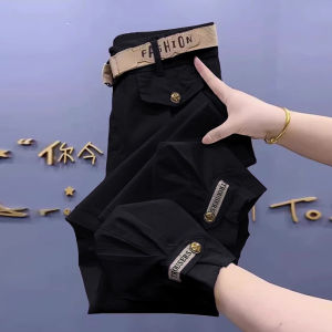 Ladies Casual Harem Pants Workwear Style Spring Summer New Popular Small Size Loose Fit High Waist Nine Points Korean Version