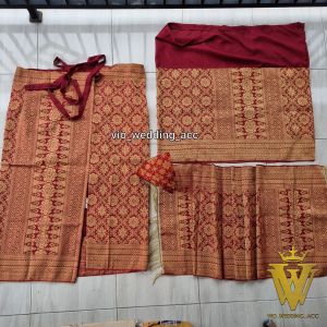 Set songket palembang siap pakai