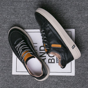 Techdoo Sepatu Sneakers Pria  Sepatu Casual PU Leather Sepatu Formal Sepatu Kerja Kuliah Santai MC419