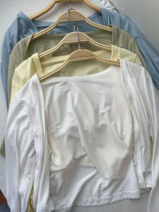 Modal Short Thin Womens Cardigan with Strap Summer Gentle Pure Color Air Conditioner Shirt Versatile Shoulder Length Outerwear