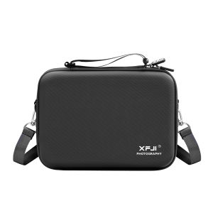 XFJI | Túi Đựng Đồ XFJI Dành Cho X300 Ultra G2 Ống Chuyển Đổi Ống Kính Kép Vỏ Cứng Chống Rơi Túi Xách Có Dây Đeo Có Thể Điều Chỉnh Da PU Lớp Lót Lycra Màu Đen