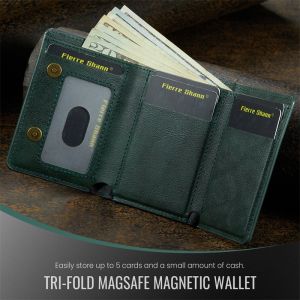 RFID Shielded Credit Card Wallet Magnetic Phone Case Faux Leather for Secure ID & Credit Card Storage MenS Gift Phone Wallet