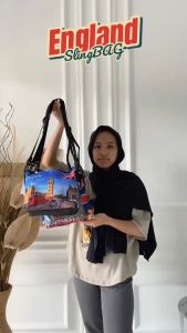 tas selempang london england 6 motif siap kirim SB 002