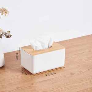 CHIZHIDU | Multi-purpose Tissue Box with Remote Control Storage