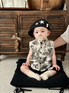 Summer Lightweight Traditional Sleeveless Shirt and Shorts Set
