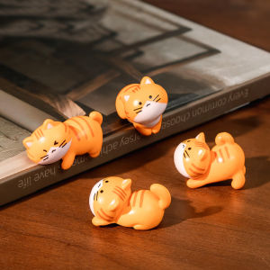 Cute Mini Cat Cartoon Animal Blind Bag Doll Model Car Desktop Decoration Ornaments Small Toy Static Cat Figure Collectible