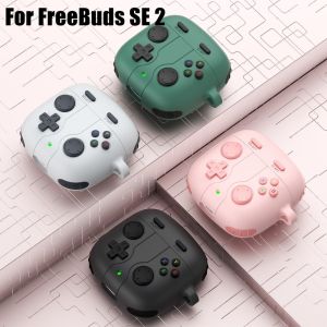 3D GamePad Cartoon Earphone Case For Huawei Freebuds SE 2 SE 3 Cover Funda Cute Silicone Shockproof Protective Cases With Hook