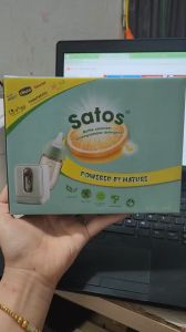 Bột rửa bình sữa Satos cho máy rửa bình sữa dạng gói tiện lợi 50 gói