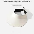 Sun Ice Silk Cycling Seamless Face Covering UV Protection Large Brim Empty Top Korean Style Mens Hat. 
