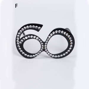 Birthday Number Rhinestone Glasses 18th 21th 30th 40th 50th 60th 80th Birthday Party Sunglasses Celebration
