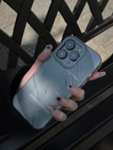 Unliplan Original Design Couple Style Dual Layer Grey Anti-Fall Phone Case for  17/16/15promax New Korean Ins Style Protective Cover