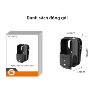 Giá Đỡ Kẹp Ba Lô Tháo Nhanh Cho DJI Osmo Nano 360 ° Phụ Kiện Kẹp Quay Vlog Xoay Được Tương Thích Với Camera Hành Động DJI