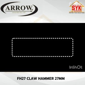 SYK Arrow FH27 Claw Hammer 27mm Hand Nail Fiber Claw Wood Metal Hit Nail Hammer Penukul Paku Besi Kayu