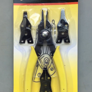 4 in 1 Snap Ring Pliers Set Circlip Clamp Internal External High Carbon Steel Clamp Heads