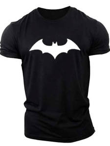 Casual Loose round Neck 3D Printed T-Shirt Comfortable Oversize Short Sleeve Sweatshirt for Men American Style Streetwear