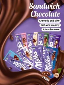✨HOT SALE✨Milka Hazelnut Chocolate Imported From Germany/Milk Chocolate Bars/0 Trans Fatty Acids 100% Dark Chocolate With Hazelnuts 德國進口妙卡榛果仁巧克力
