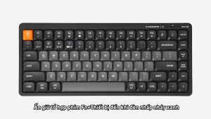 Bàn phím không dây HyperWork SilentKey Mini HPW-TS01M (Đen/Trắng/Hồng)