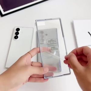 szhaiyu | Luxury Skin Friendly Phone Cover For Samsung Galaxy Z Fold 8 Ultra Fold 7 6 5 With Hinge Protector Back Magnetic Hard Case